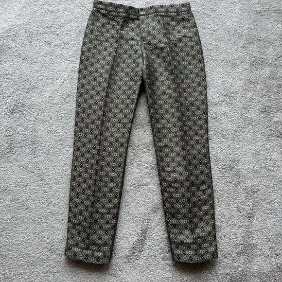Club Monaco Women’s Dark Green, Pink and Black Trousers - Picture 1 of 5